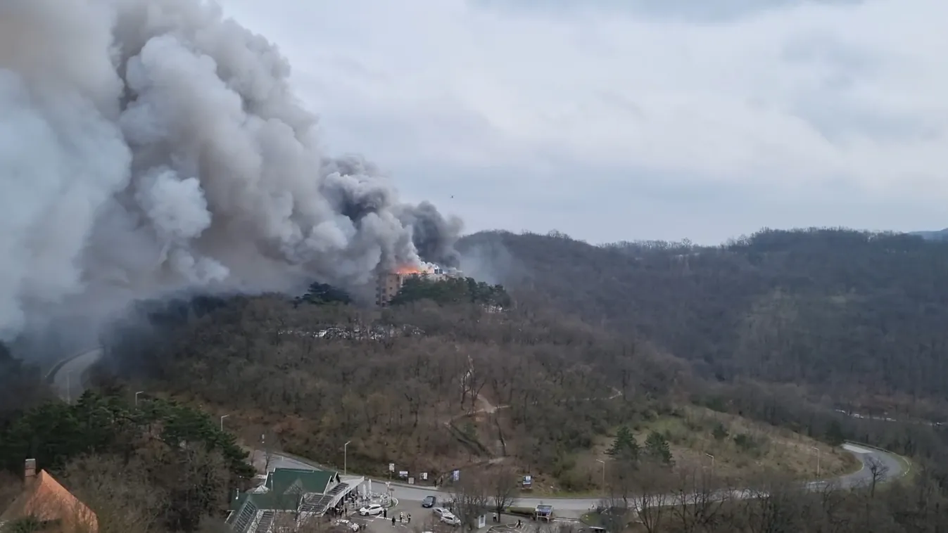 300 négyzetméteren égett a visegrádi Silvanus Hotel + videó