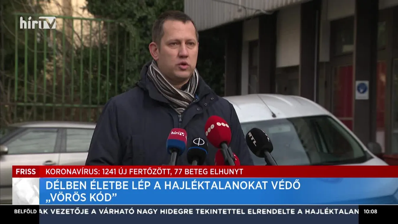 Délben lép életbe a hajléktalanokat védő „vörös kód”