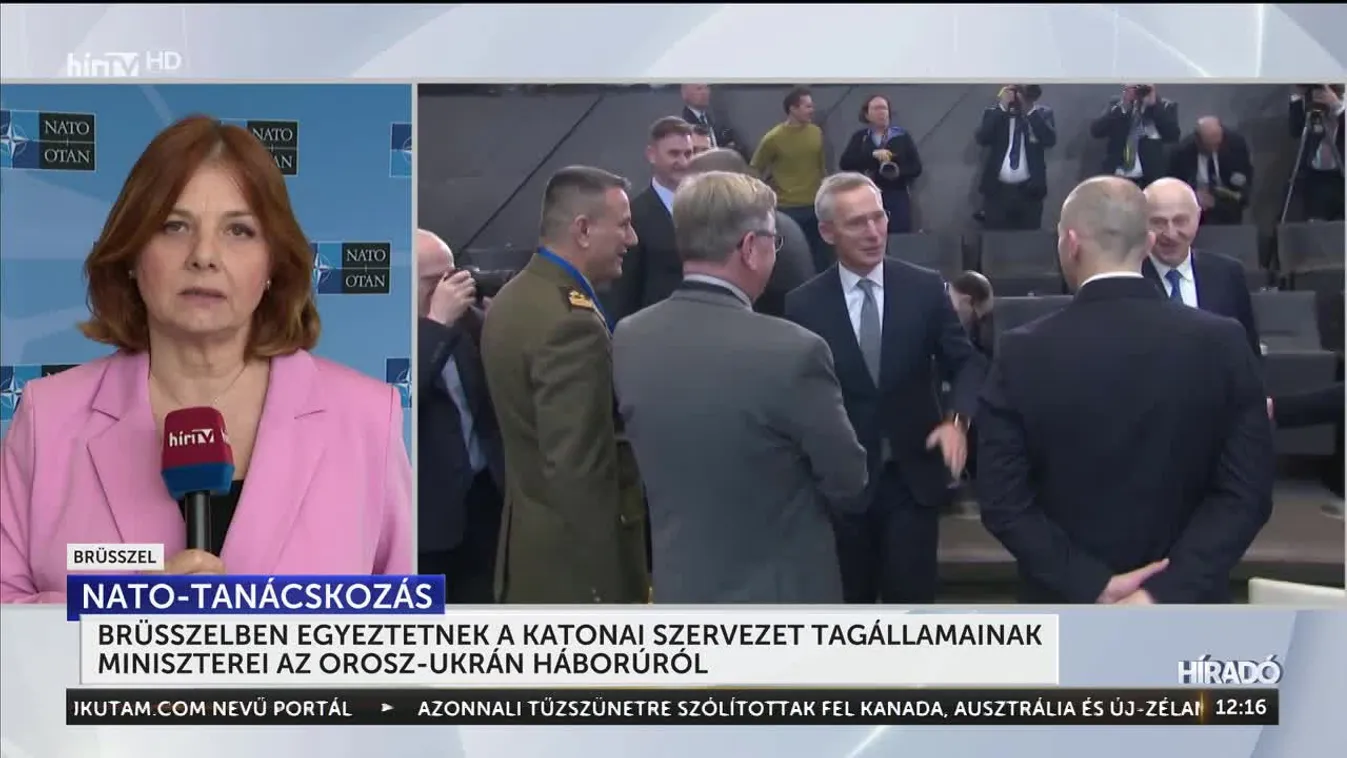 Brüsszelben egyeztetnek a katonai szervezet tagállamainak miniszterei az orosz-ukrán háborúról