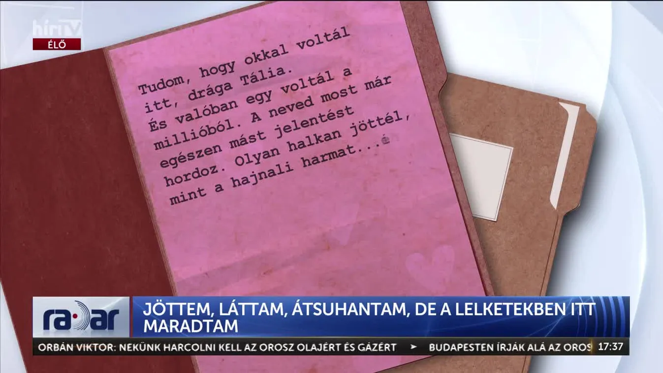 Radar – Jöttem, láttam, átsuhantam, de a lelketekben itt maradtam