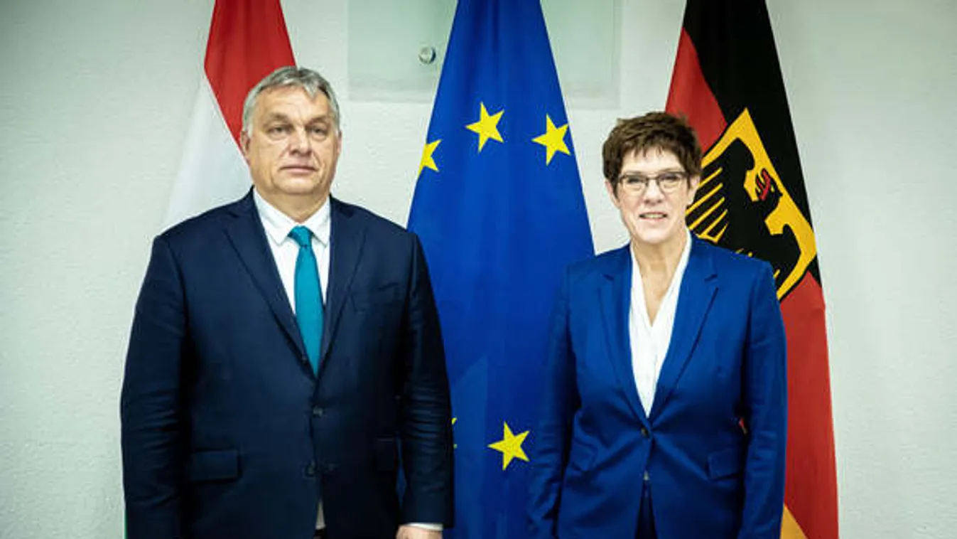 Orbán Viktorral is tárgyal Budapesten Annegret Kramp-Karrenbauer