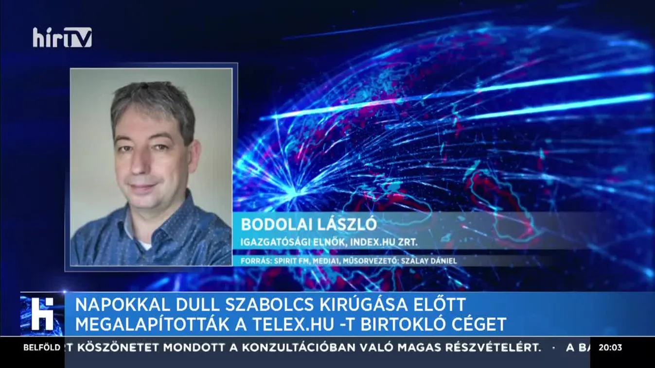 Napokkal Dull Szabolcs kirúgása előtt megalapították a Telex.hu-t birtokló céget