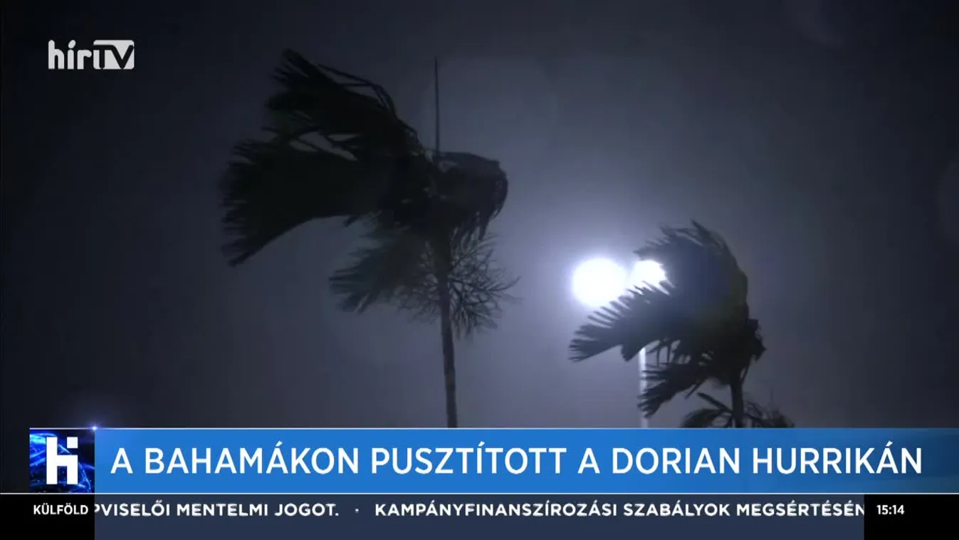 Több halottat követelt a Dorian hurrikán