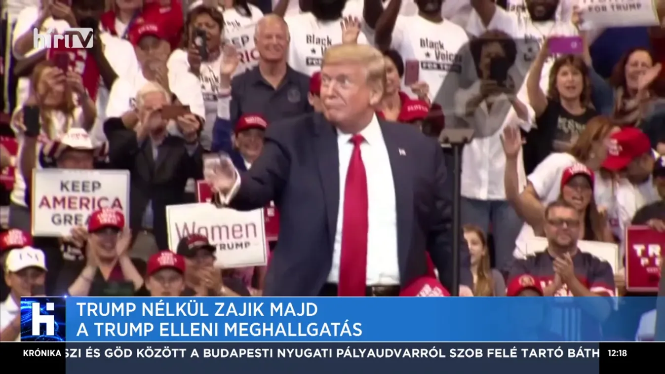 Trump nélkül zajlik majd a Trump elleni meghallgatás