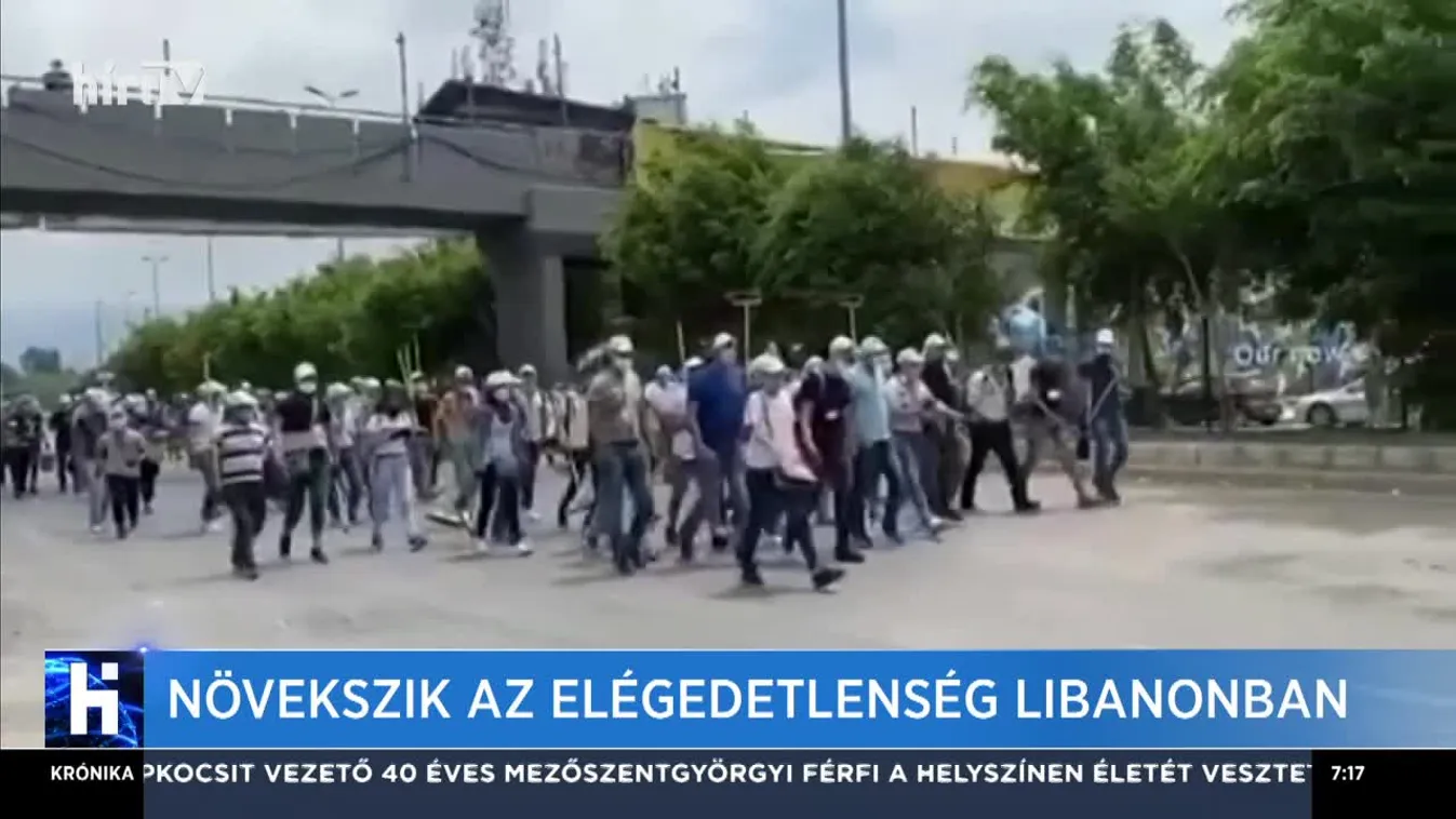 Tüntettek Bejrút belvárosában