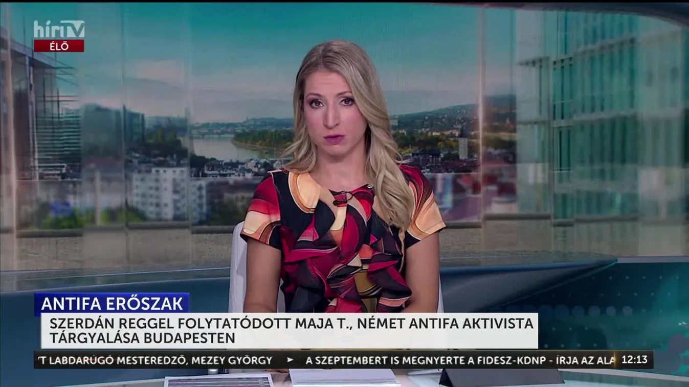 SZERDÁN REGGEL FOLYTATÓDOTT MAJA T., NÉMET ANTIFA AKTIVISTA TÁRGYALÁSA BUDAPESTEN