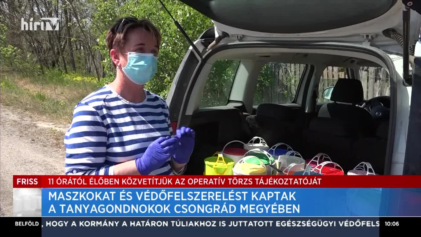 Maszkokat és védőfelszereléseket kapnak a tanyagondnokok Csongrád megyében