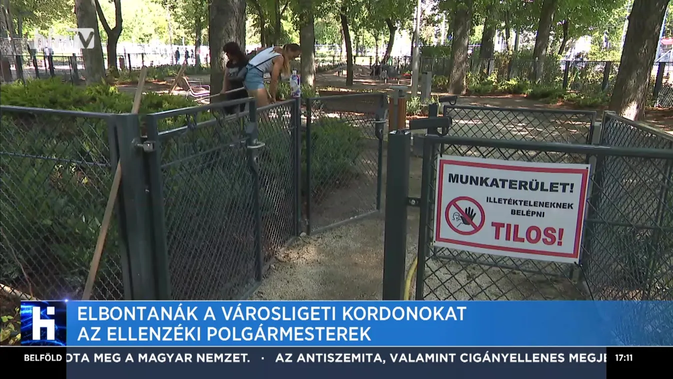 Elbontanák a városligeti kordonokat az ellenzéki polgármesterek