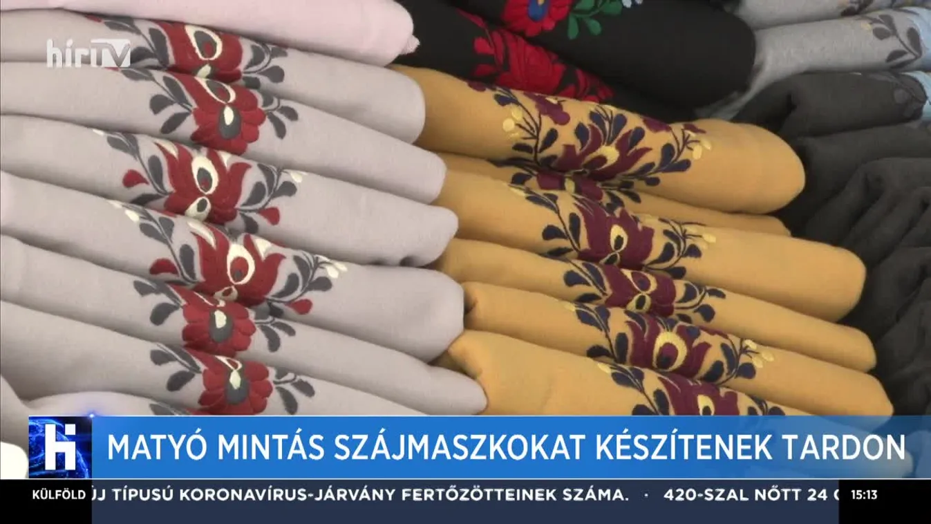 Matyó mintás szájmaszkokat készítenek Tardon