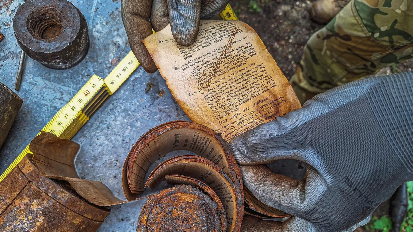 Különleges, második világháborús propagandagránátot találtak a tűzszerészek