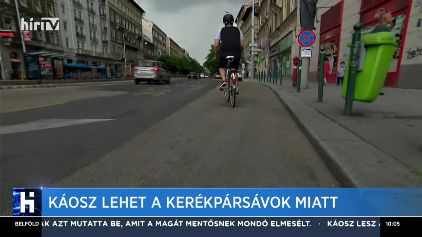 Káosz lehet a kerékpársávok miatt