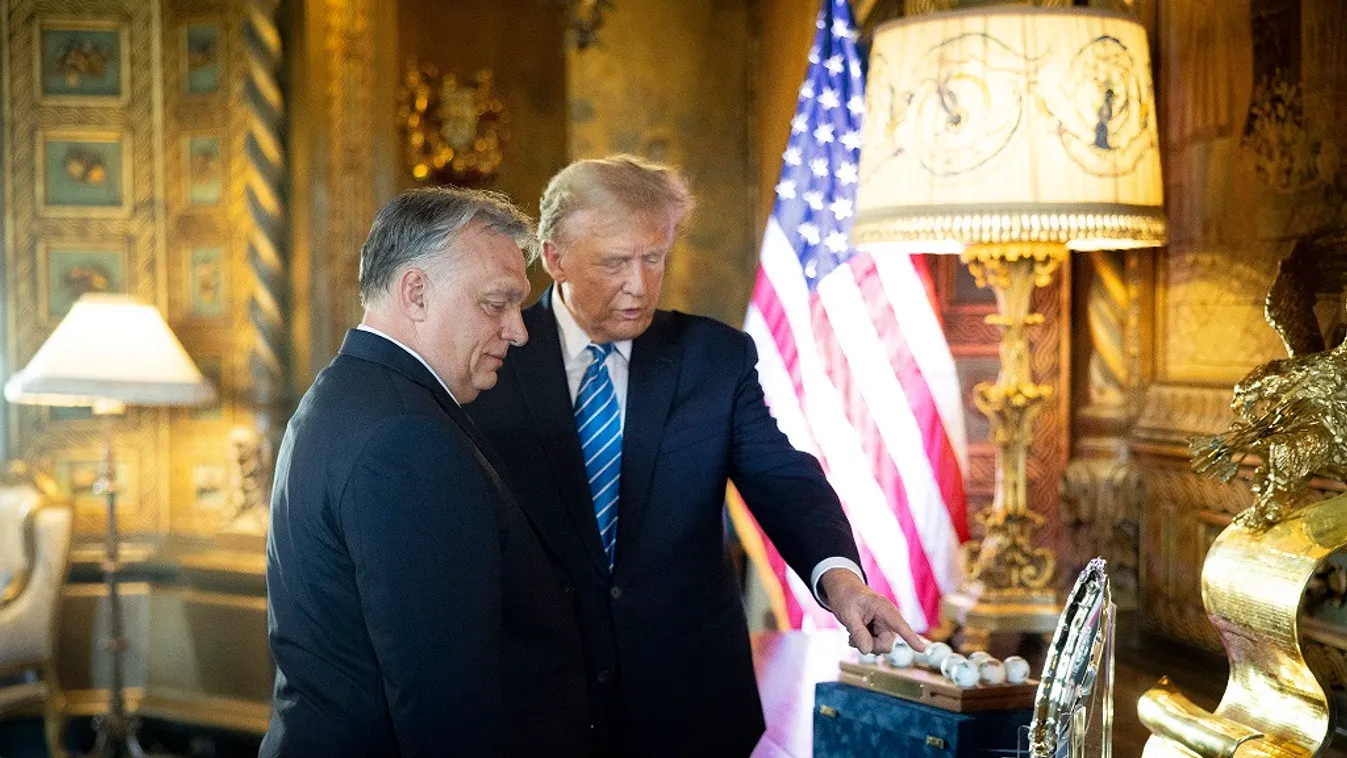 Egy órán át tárgyalt Orbán Viktor és Donald Trump a republikánus elnökjelölt floridai rezidenciáján + videó