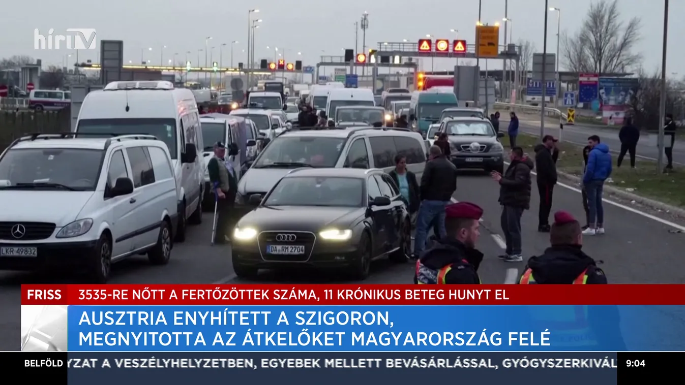 Ausztria enyhített a szigoron, megnyitotta az átkelőket Magyarország felé