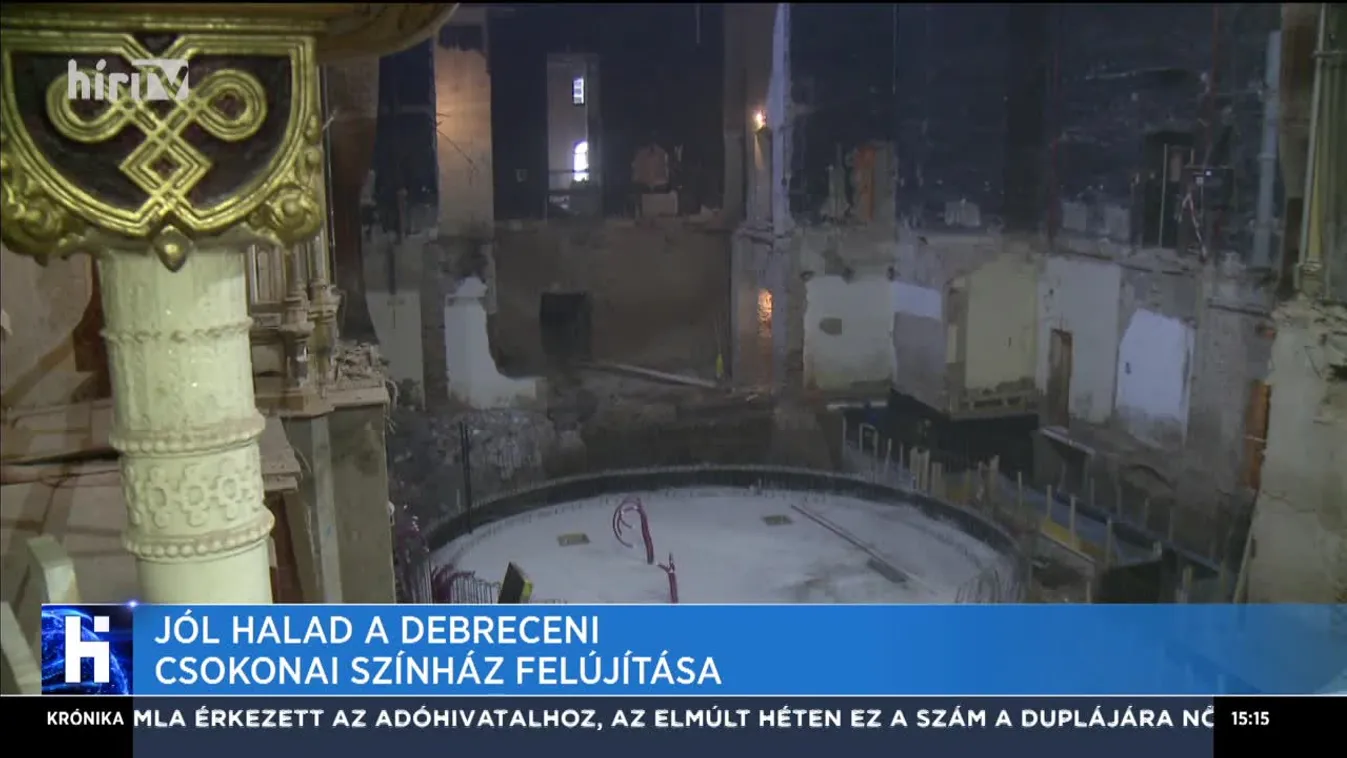 Jól halad a debreceni Csokonai Színház felújítása