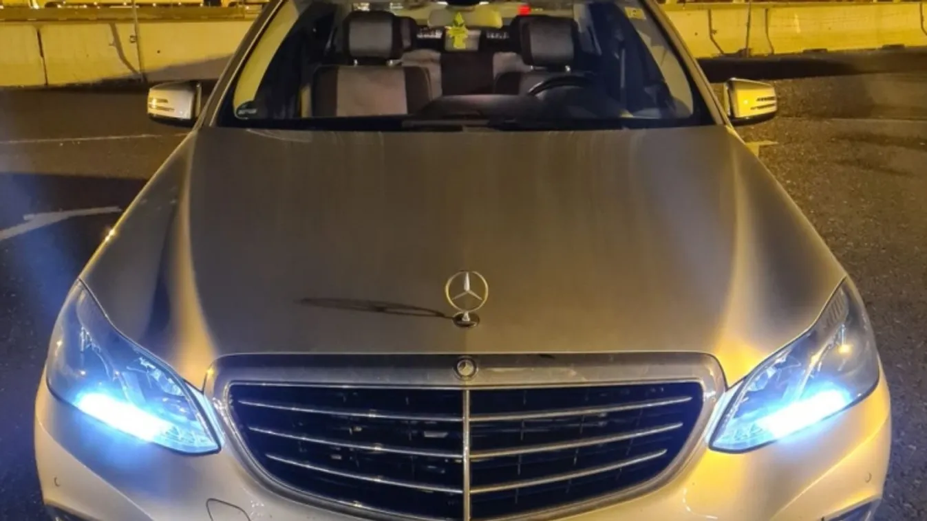 Körözött Mercedest foglaltak le Csanádpalotán