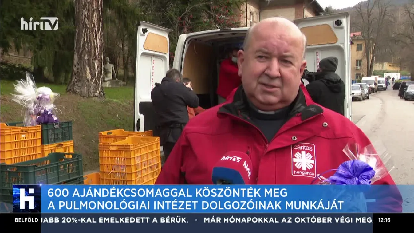 600 ajándékcsomaggal köszönték meg a Pulmonológiai Intézet dolgozóinak munkáját
