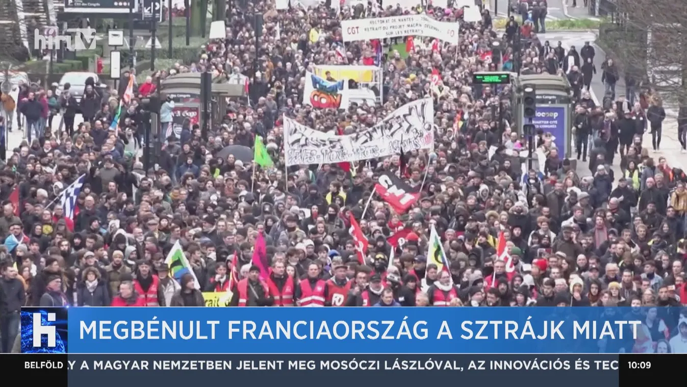 Megbénult Franciaország a sztrájk miatt