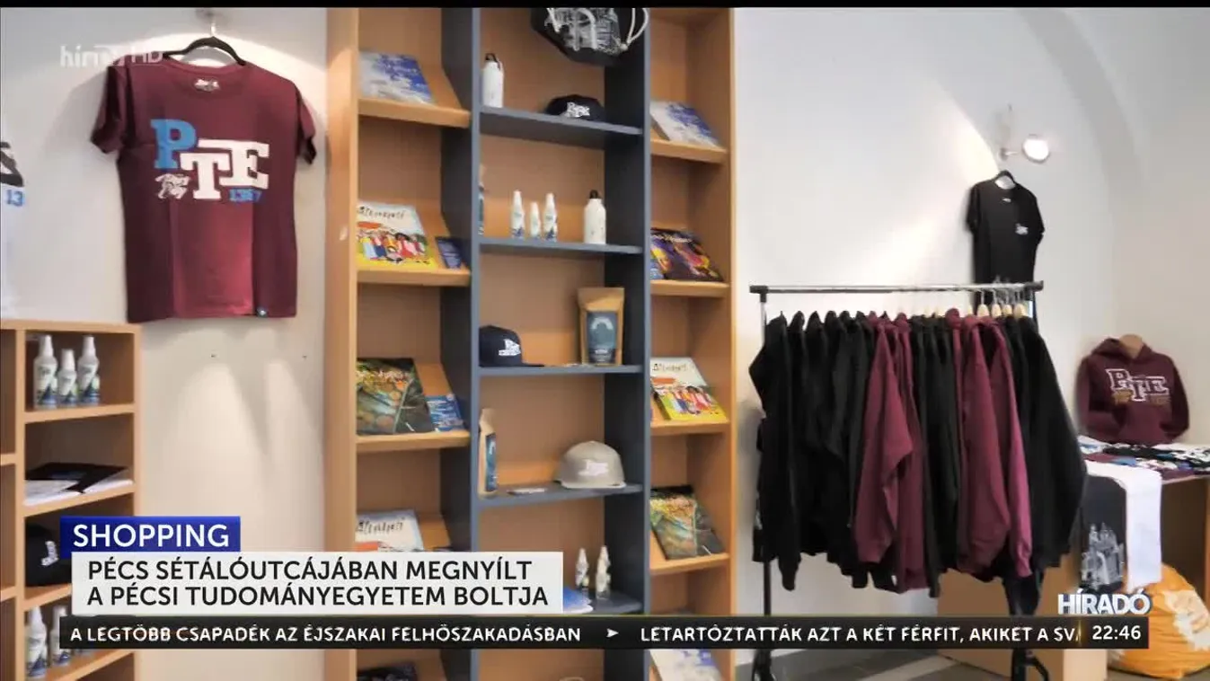 Pécs sétálóutcájában megnyílt a pécsi tudományegyetem boltja