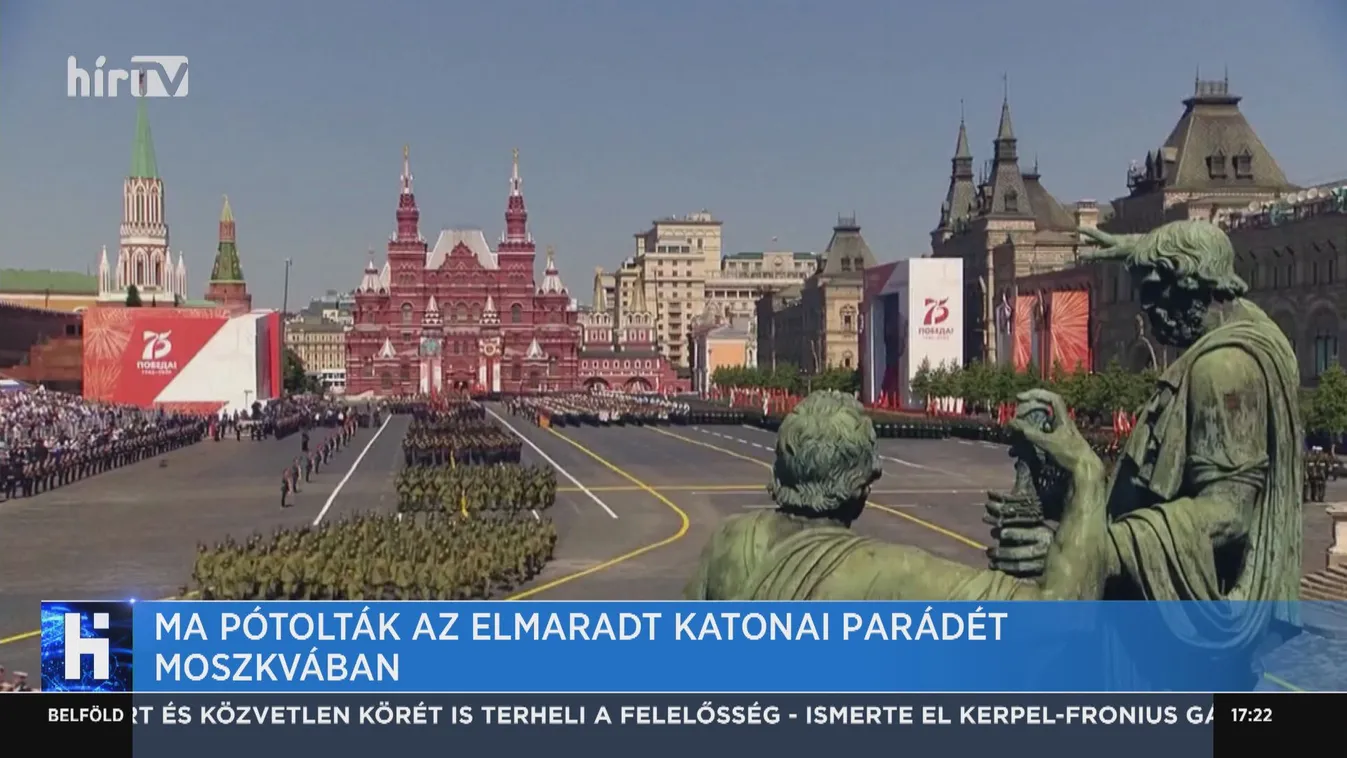 Ma pótolták az elmaradt katonai parádét Moszkvában