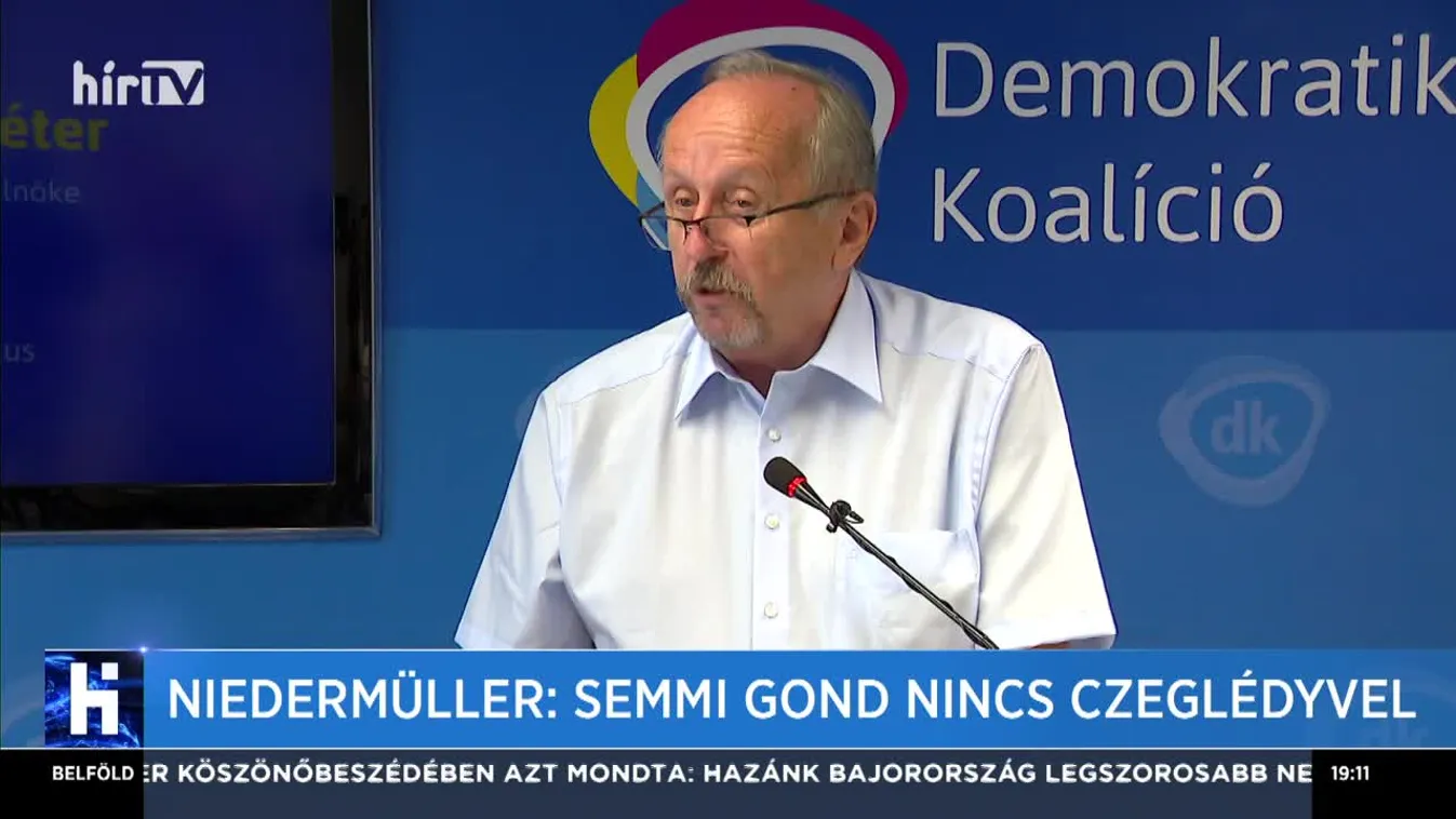 Niedermüller: Semmi gond nincs Czeglédyvel