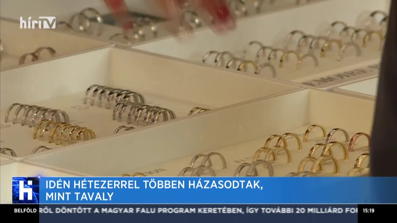 Idén hétezerrel többen házasodtak, mint tavaly