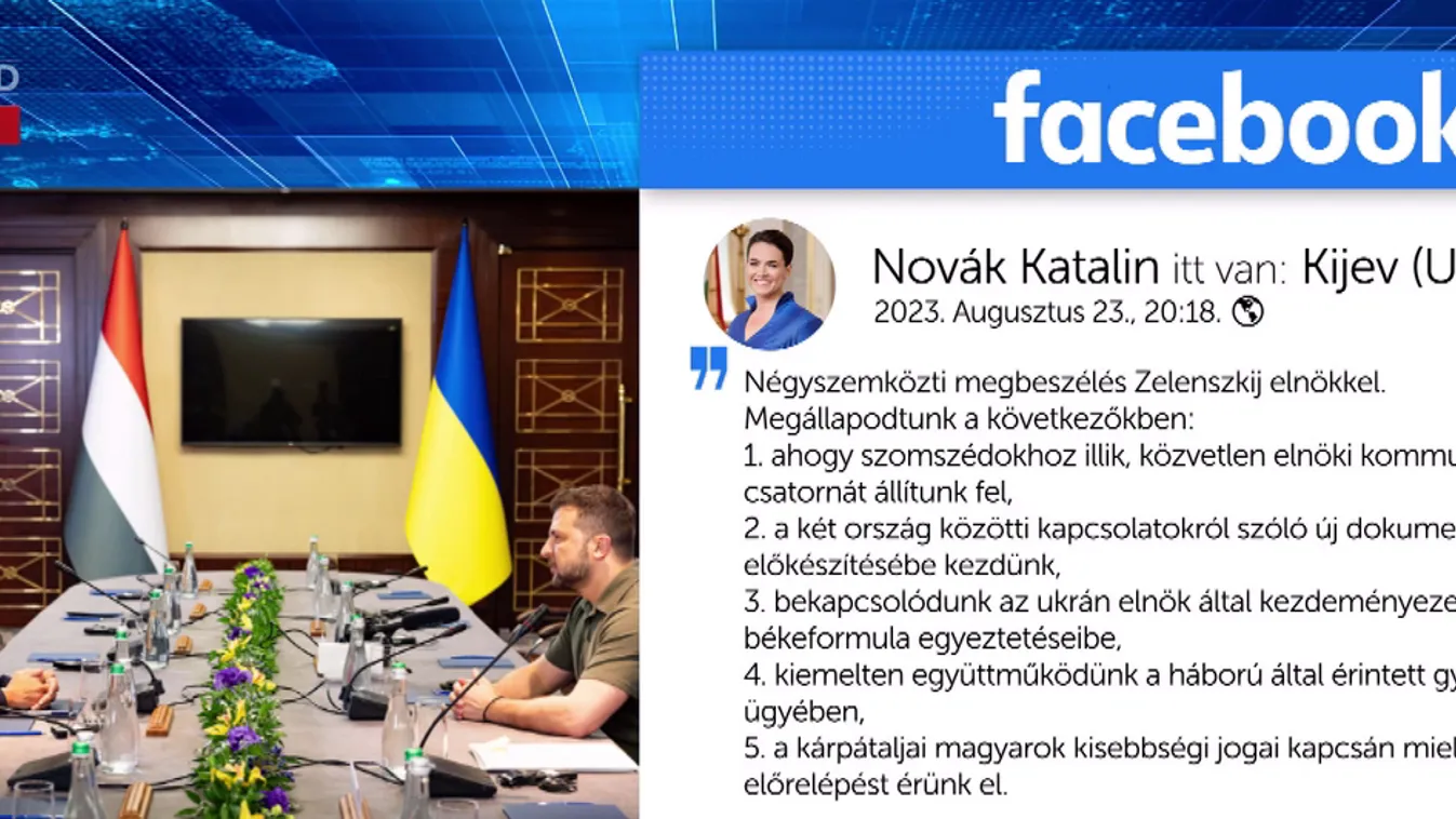 Számot cserélt Novák Katalin és Volodimir Zelenszkij