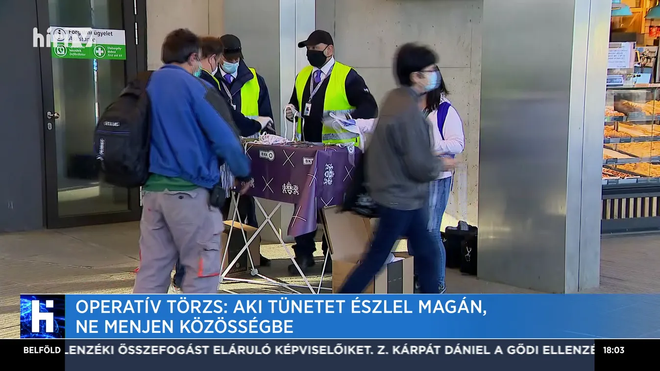 Operatív Törzs: Aki tünetet észlel magán, ne menjen közösségbe