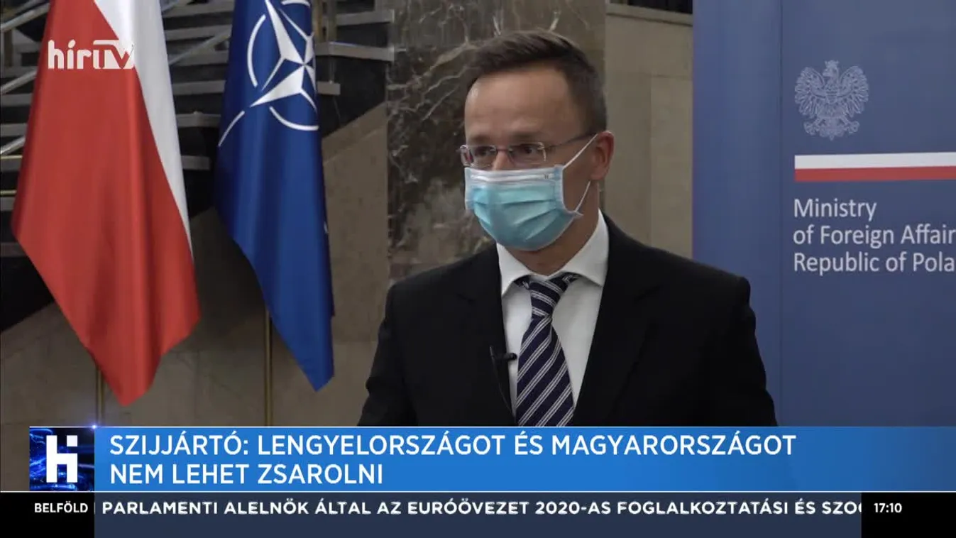 Szijjártó: Lengyelországot és Magyarországot nem lehet zsarolni