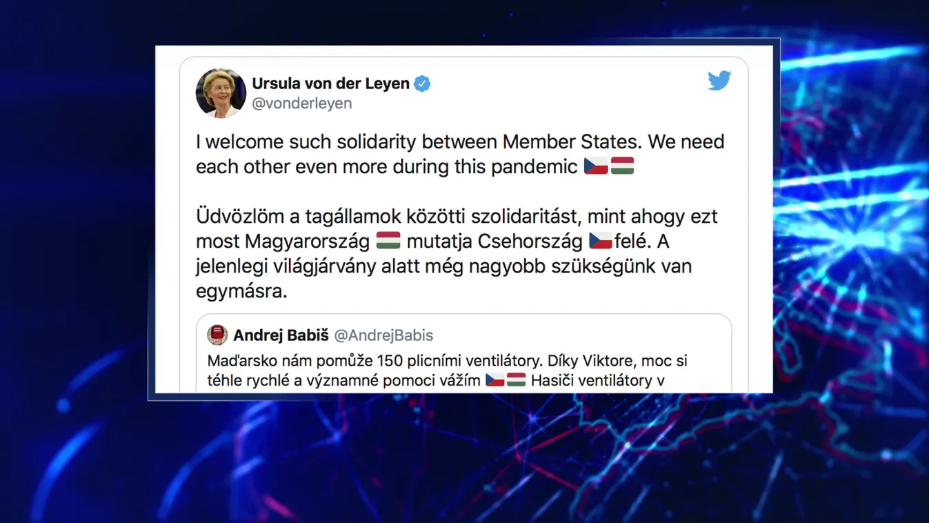 Ursula von der Leyen magyarul mondott köszönetet
