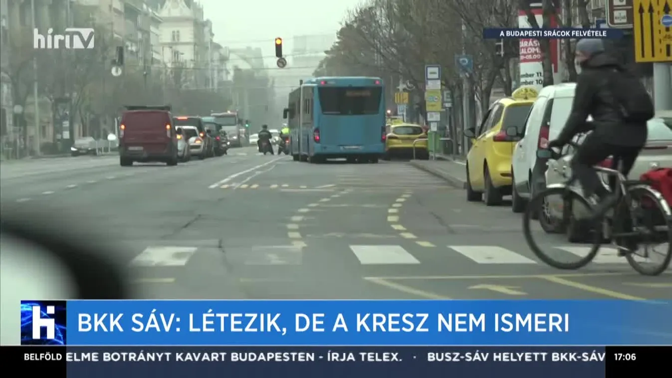BKK sáv: létezik, de a KRESZ nem ismeri