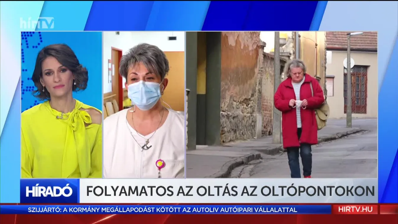 Folyamatos az oltás az oltópontokon