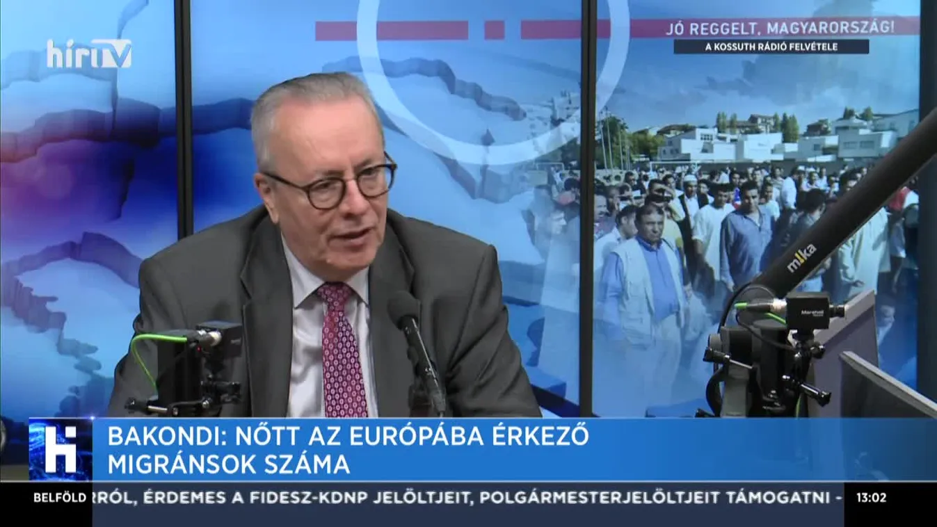 Bakondi: Nőtt az Európába érkező migránsok száma