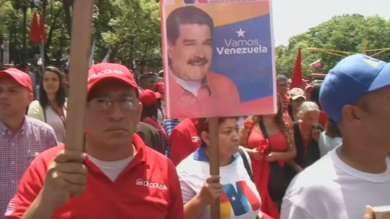Maduro-hívek vonulnak fel a merénylet után