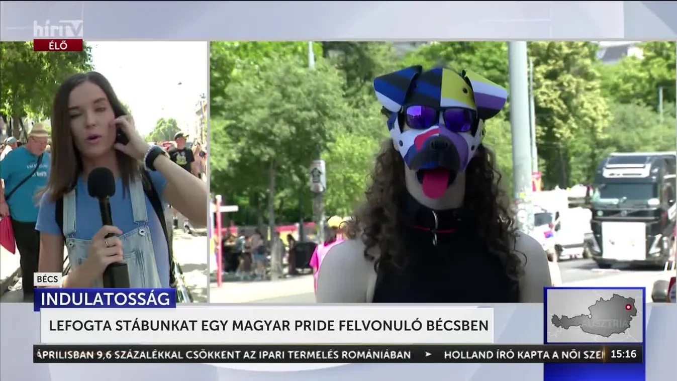 Lefogta a stábunkat egy magyar pride felvonuló Bécsben + videó