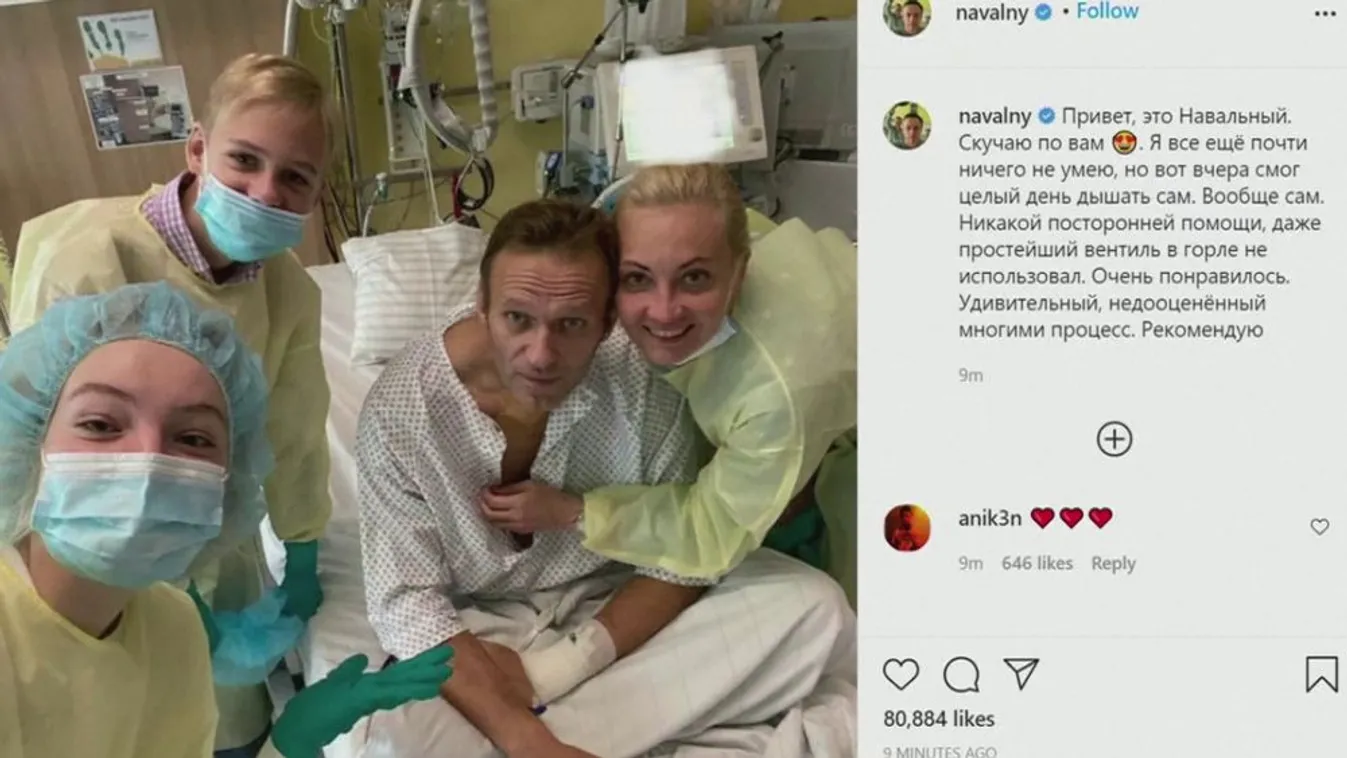 Kiengedték a kórházból Alekszej Navalnijt