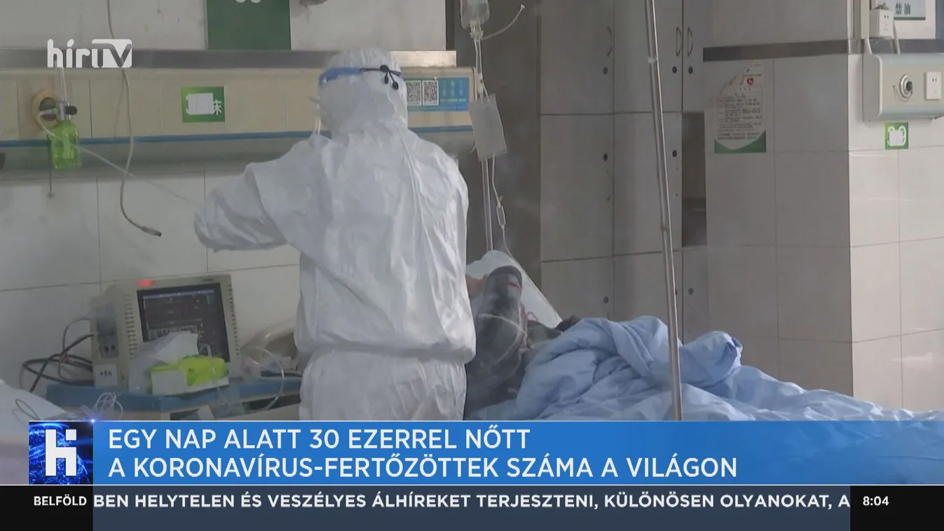 Egy nap alatt 30 ezerrel nőtt a koronavírus-fertőzöttek száma a világon