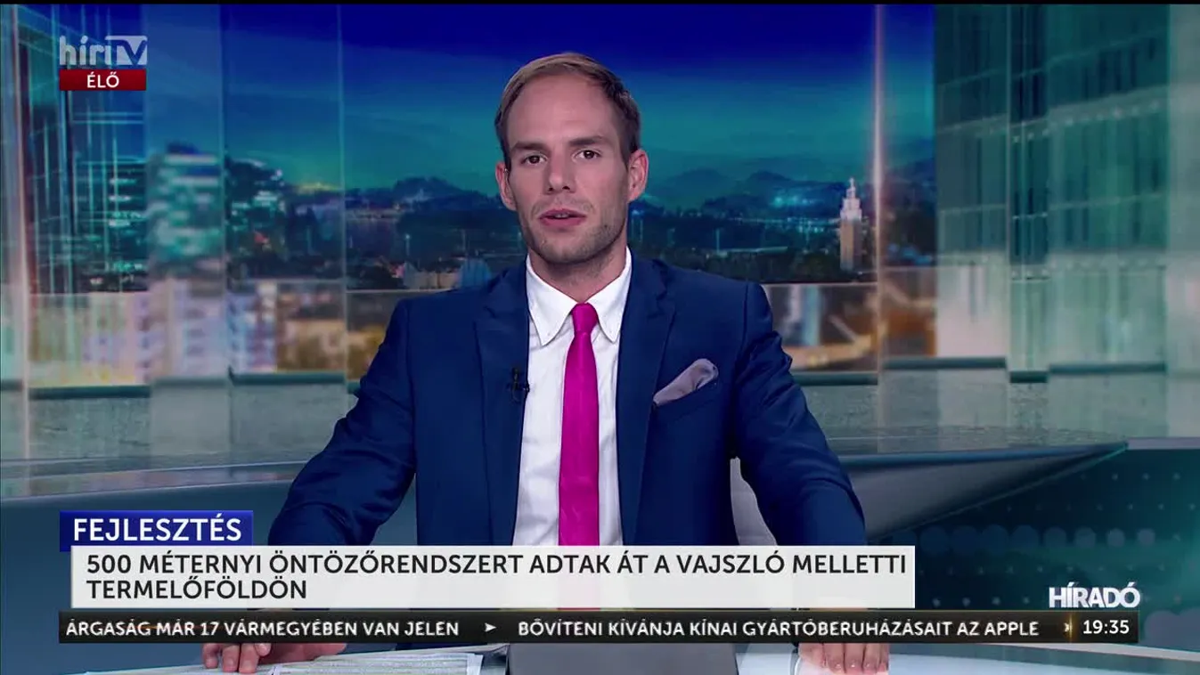 500 MÉTERNYI ÖNTÖZŐRENDSZERT ADTAK ÁT A VAJSZLÓ MELLETTI TERMELŐFÖLDÖN