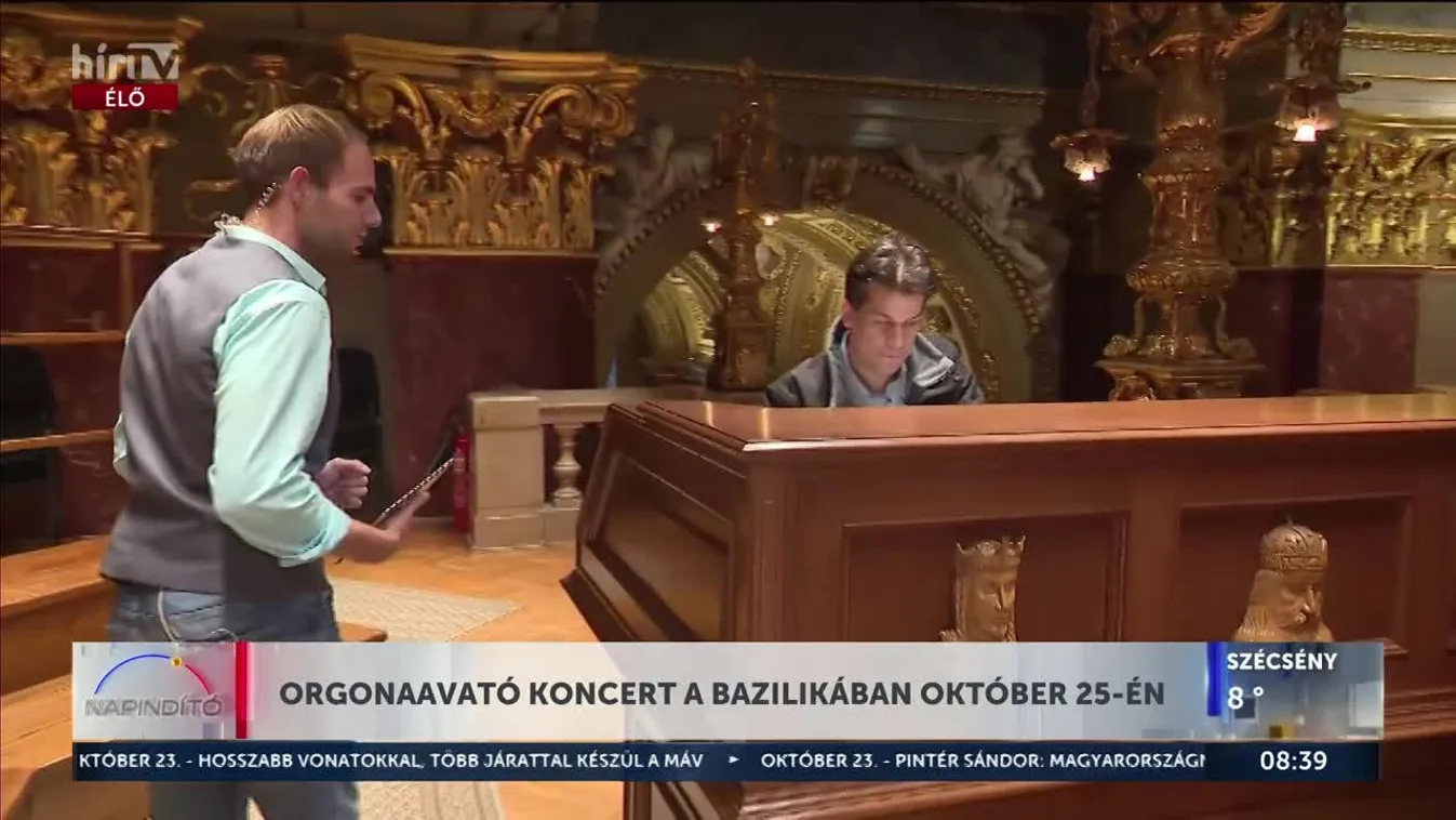 ORGONAAVATÓ KONCERT A BAZILIKÁBAN OKTÓBER 25-ÉN