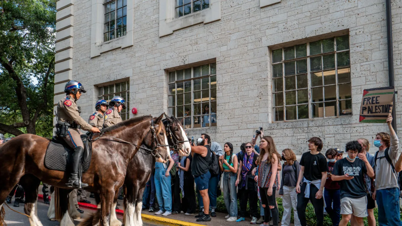Ezúttal Texasban kellett beavatkoznia a rendőrségnek egy Izrael-ellenes tüntetésen