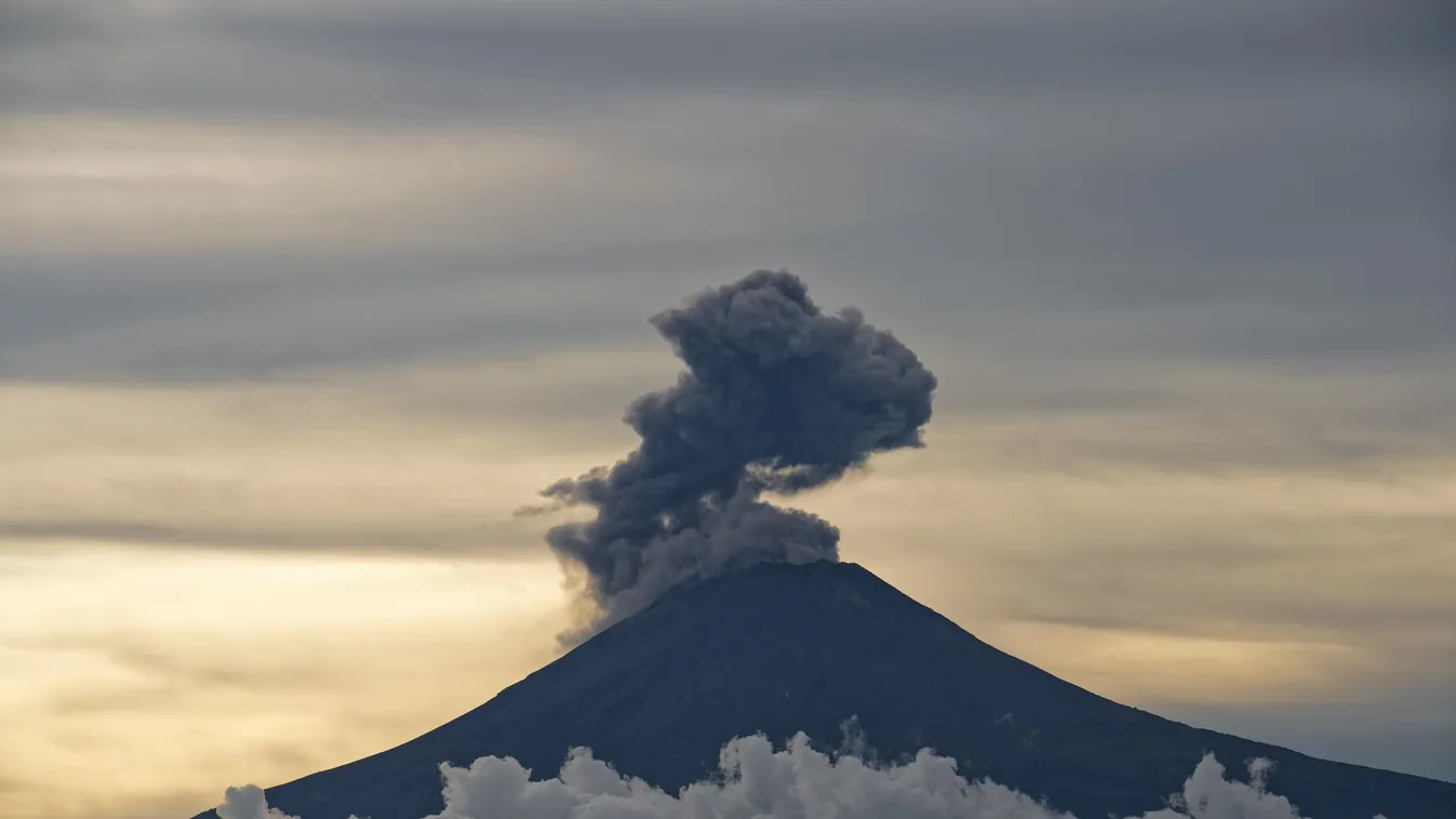 Fokozott tevékenységet mutat a Popocatépetl tűzhányó