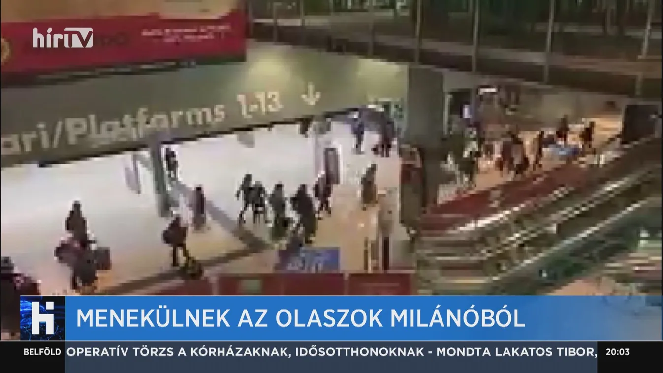Menekülnek az olaszok Milánóból