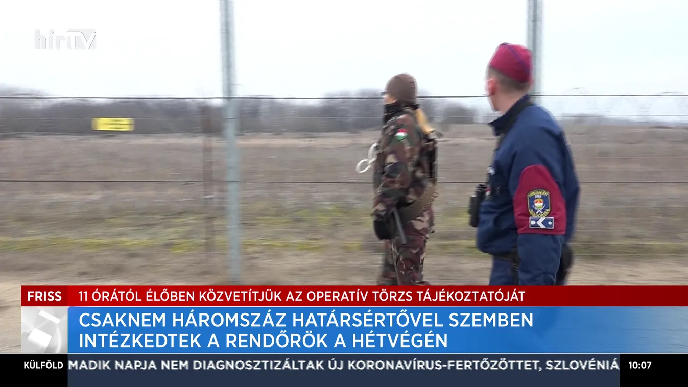Csaknem háromszáz határsértővel szemben intézkedtek a rendőrök a hétvégén