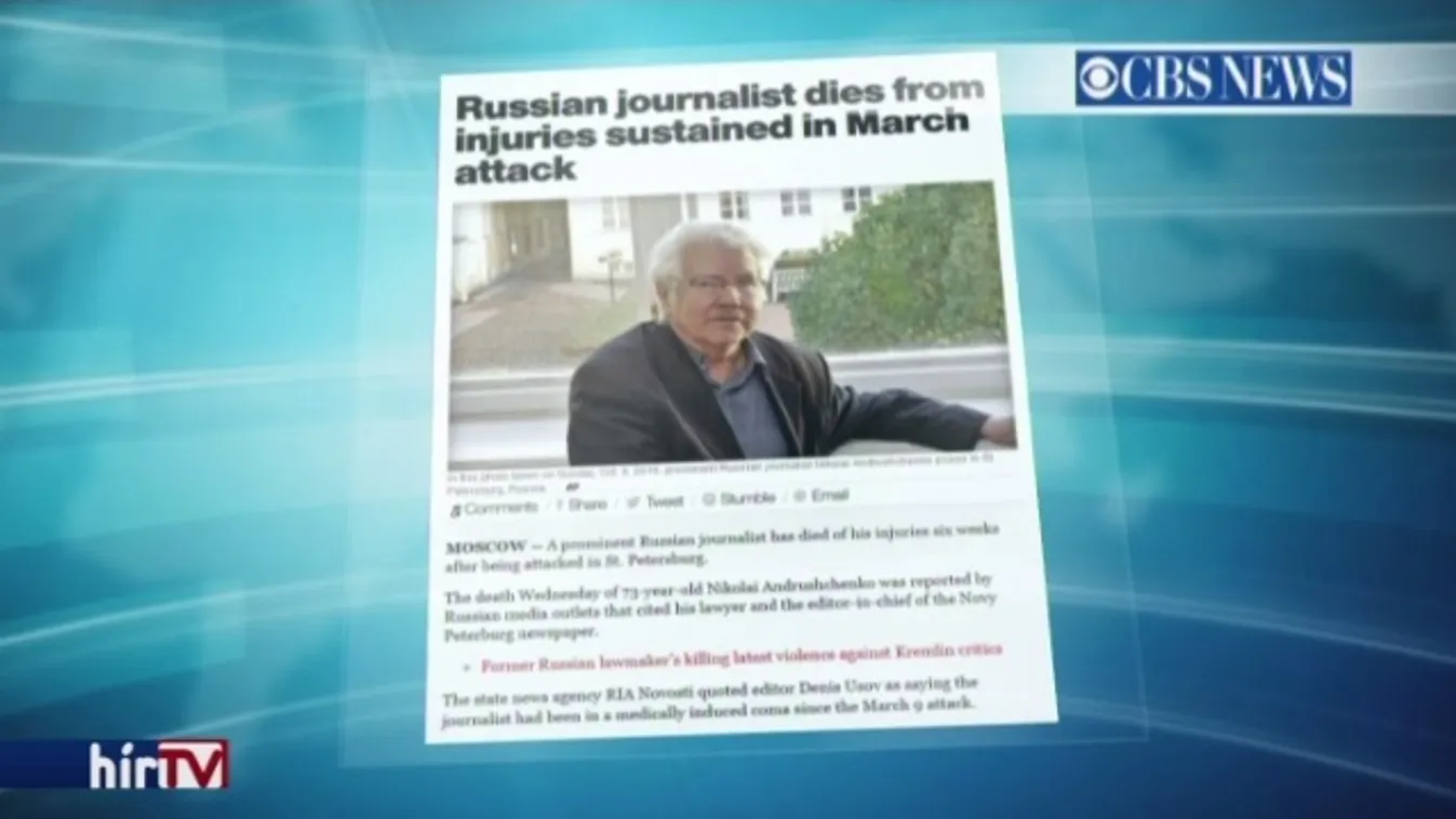 Nem élte túl a verést Putyin legnagyobb kritikusa