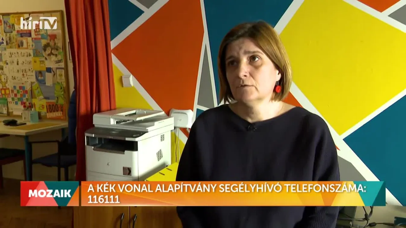 Mozaik - Kék Vonal Alapítvány Segélyhívó: 116111 (2022-03-04)