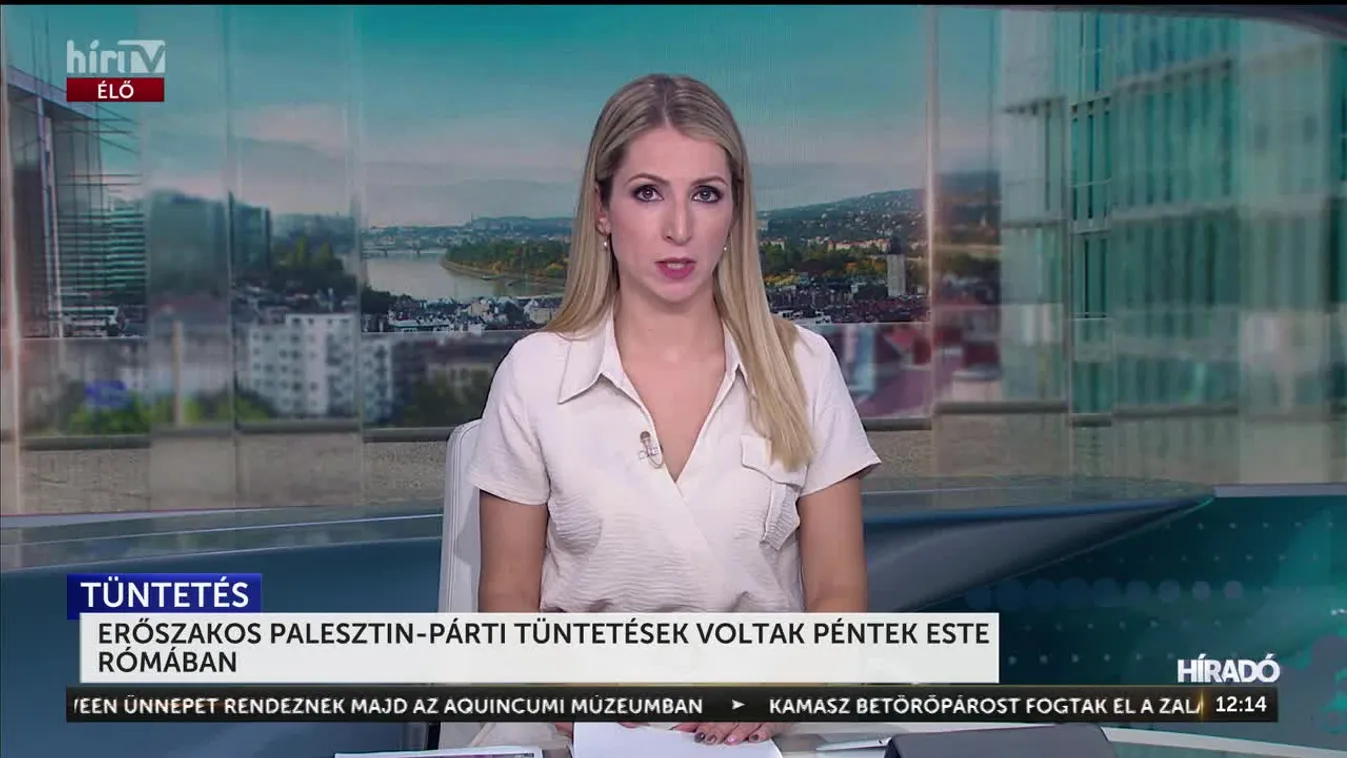 ERŐSZAKOS PALESZTIN-PÁRTI TÜNTETÉSEK VOLTAK PÉNTEK ESTE RÓMÁBAN