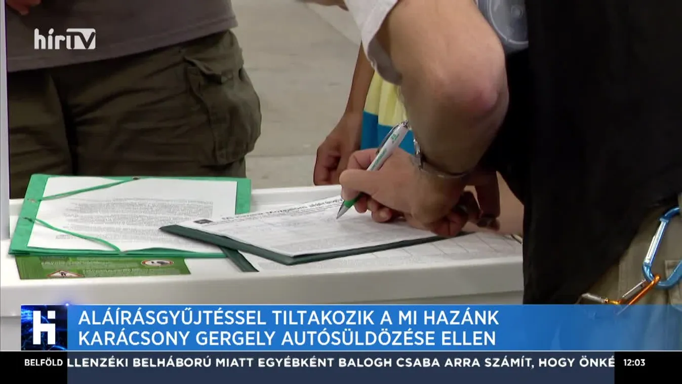 Aláírásgyűjtéssel tiltakozik a Mi Hazánk Karácsony Gergely autósüldözése ellen