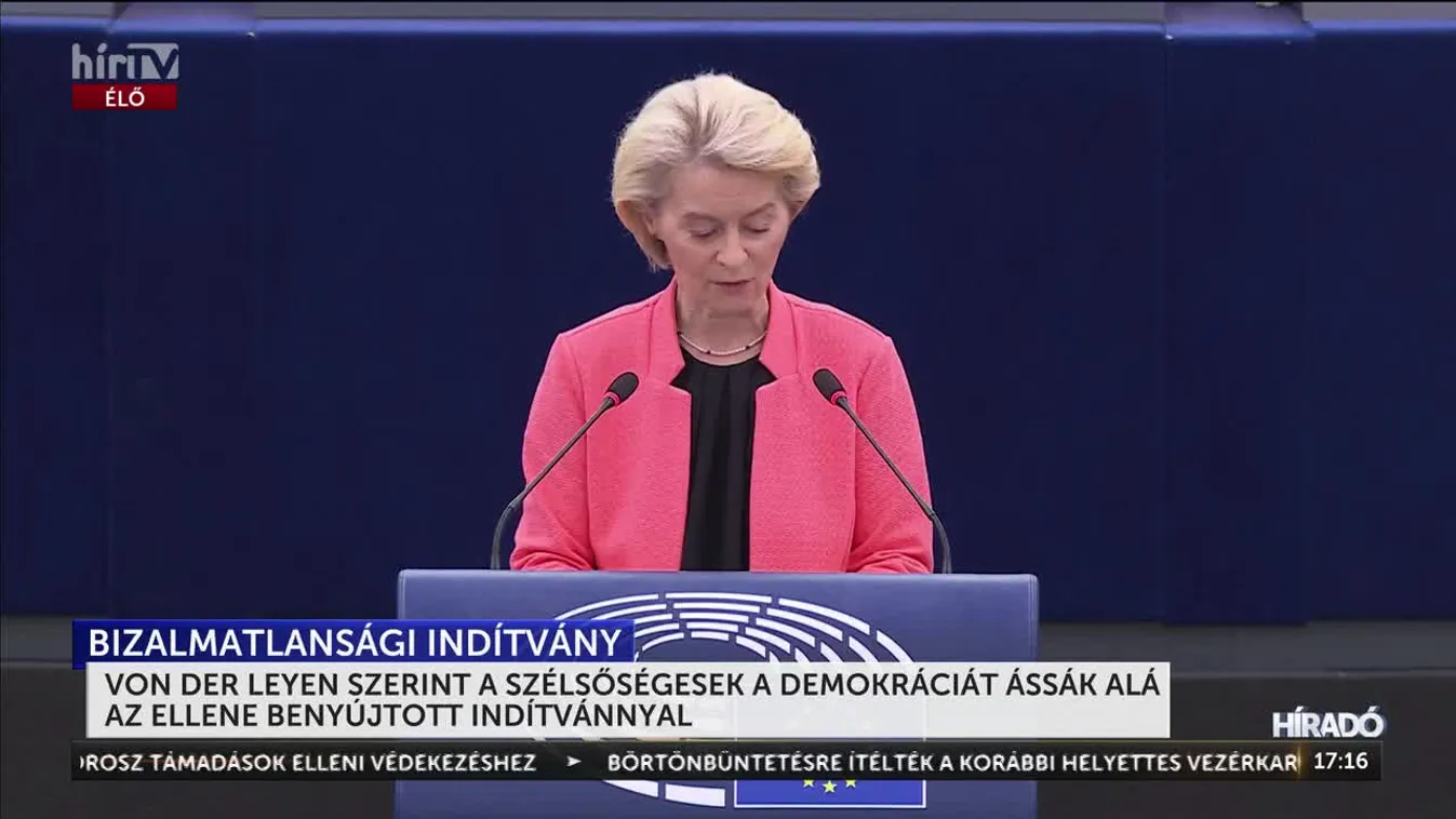 A szélsőségesek támadásának nevezte az Európai Bizottság elnöke az ellene beadott bizalmatlansági indítványt