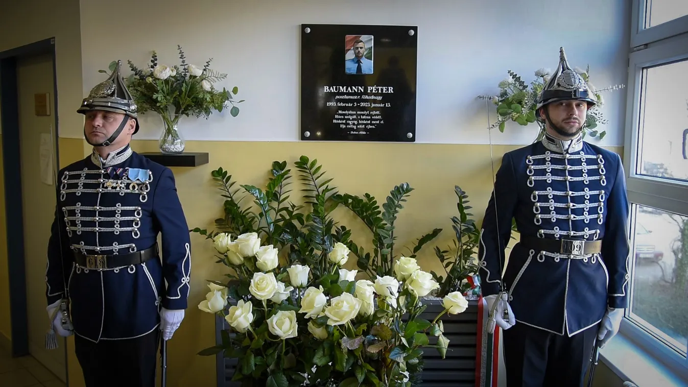 Emlékezés: egy éve késelték halálra intézkedés közben Baumann Péter r. főtörzsőrmestert + videó