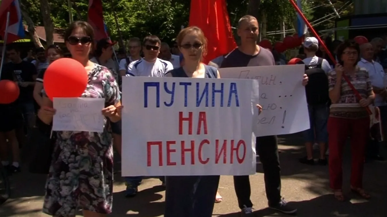 Forronganak a nyugdíjkorhatár-emelés miatt az oroszok