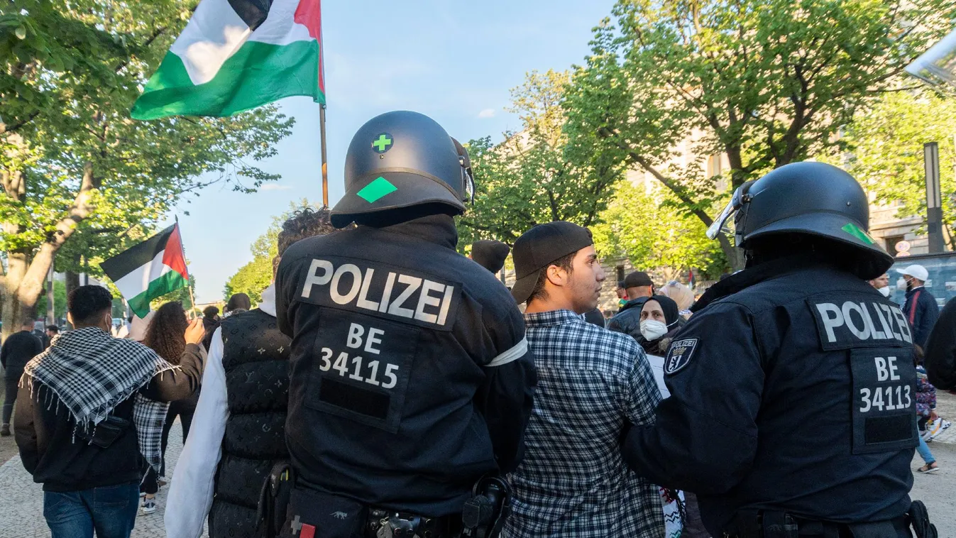 Ezerkétszáz bűncselekményt követtek el eddig Berlinben a gázai konfliktussal összefüggésben